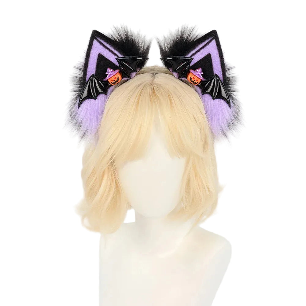 Pumpkin Paws Cat Ears Headband - Shadow Threadz Crypt