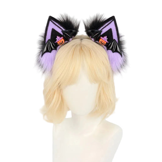 Pumpkin Paws Cat Ears Headband - Shadow Threadz Crypt