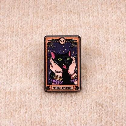 Feral Lovers Tarot Pin
