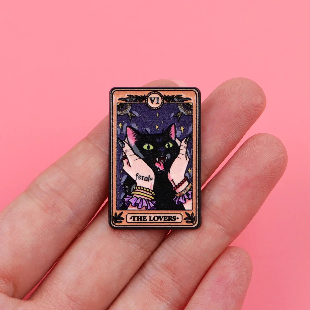 Feral Lovers Tarot Pin