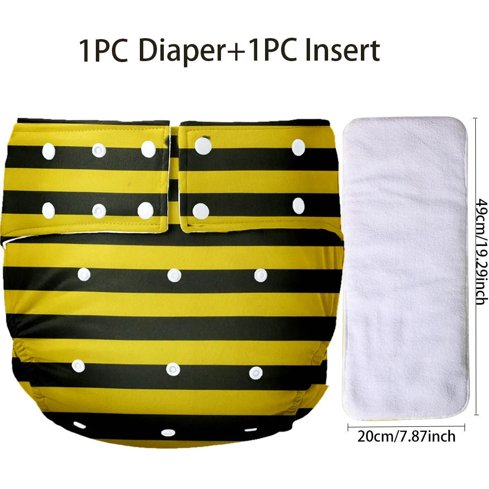 Bumble Bee ABDL Cloth Diaper - Shadow Threadz Crypt
