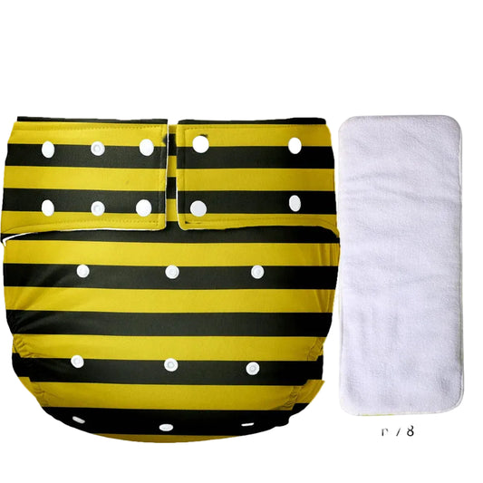 Bumble Bee ABDL Cloth Diaper - Shadow Threadz Crypt