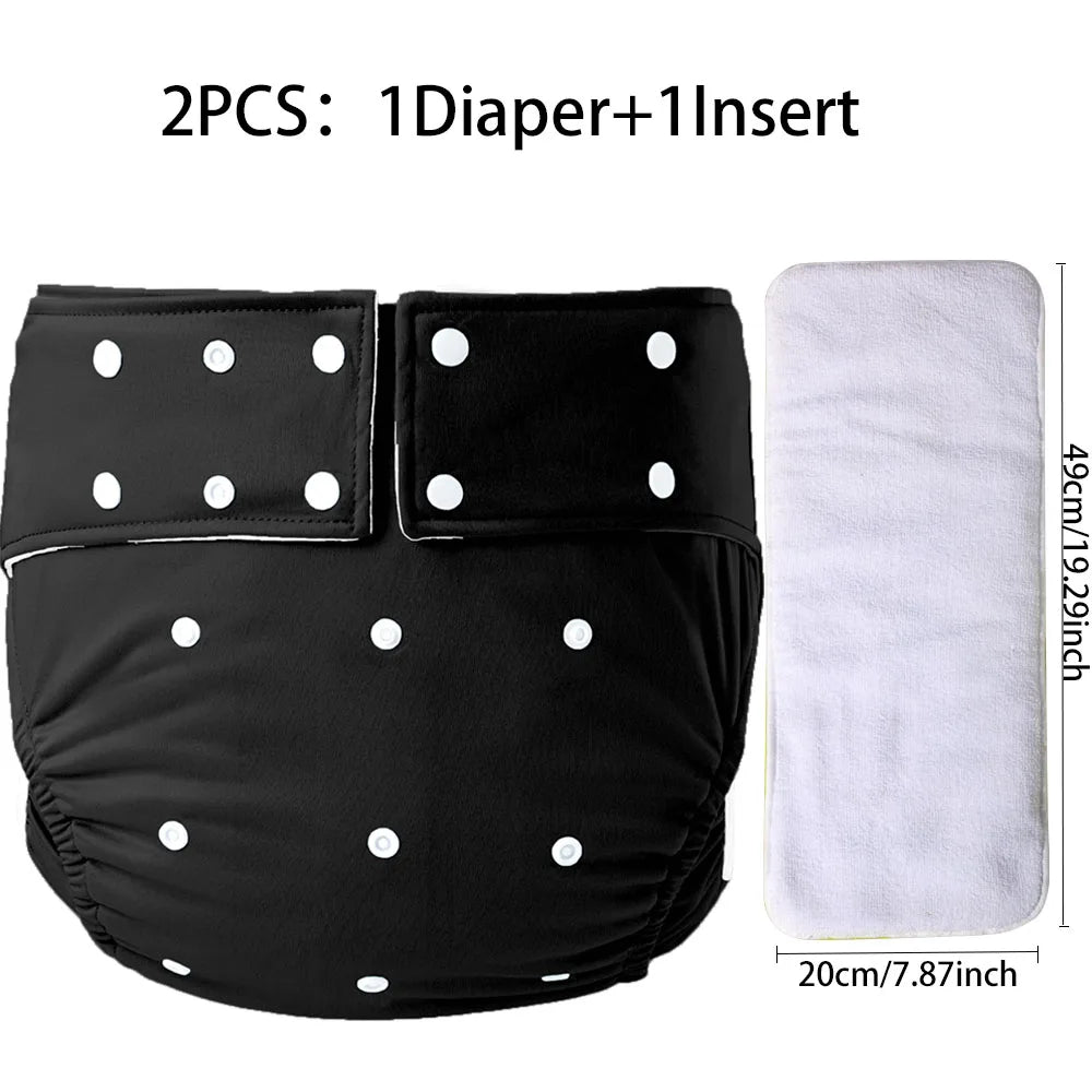 Dark Black ABDL Cloth Diaper - Shadow Threadz Crypt