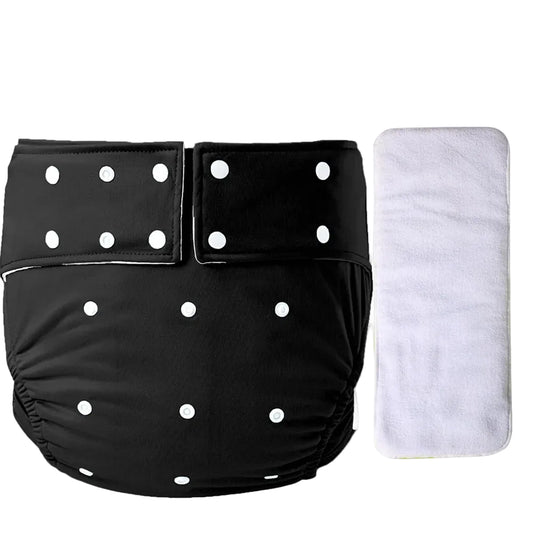Dark Black ABDL Cloth Diaper - Shadow Threadz Crypt