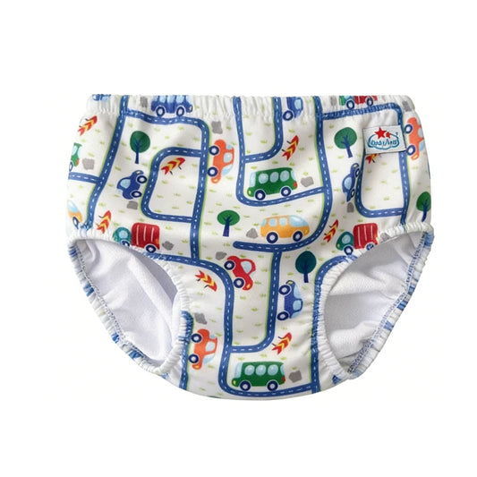 Cars & Streets Adult Swimming Diaper - Shadow Threadz Crypt