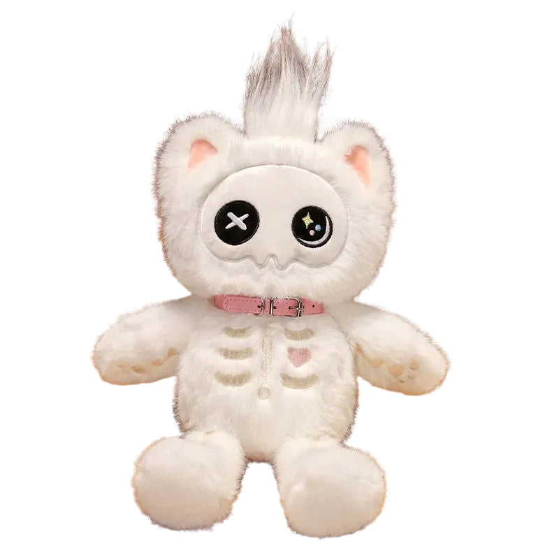 Kawaii Skeleton Cat Plush - Shadow Threadz Crypt