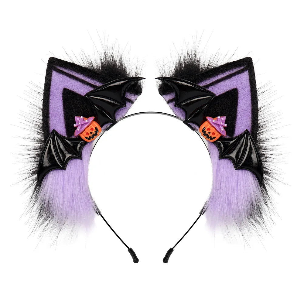 Pumpkin Paws Cat Ears Headband - Shadow Threadz Crypt