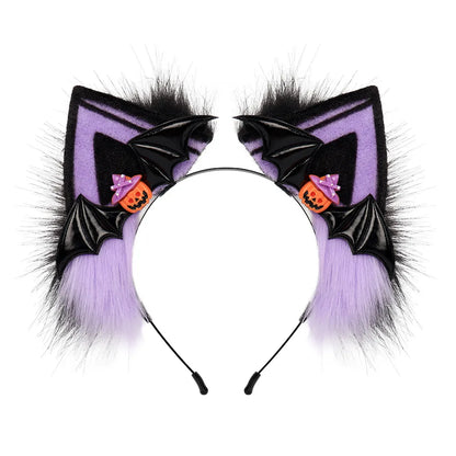 Pumpkin Paws Cat Ears Headband - Shadow Threadz Crypt