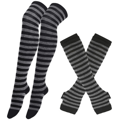 Midnight Veil Arm Warmers & Socks Set (Colors) - Shadow Threadz Crypt