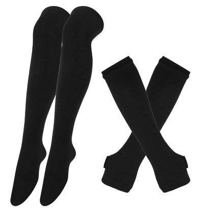 Midnight Veil Arm Warmers & Socks Set (Colors) - Shadow Threadz Crypt