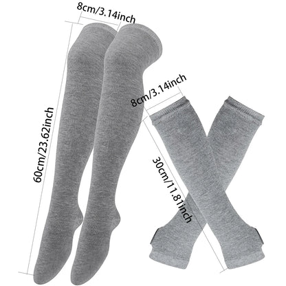 Midnight Veil Arm Warmers & Socks Set (Colors) - Shadow Threadz Crypt