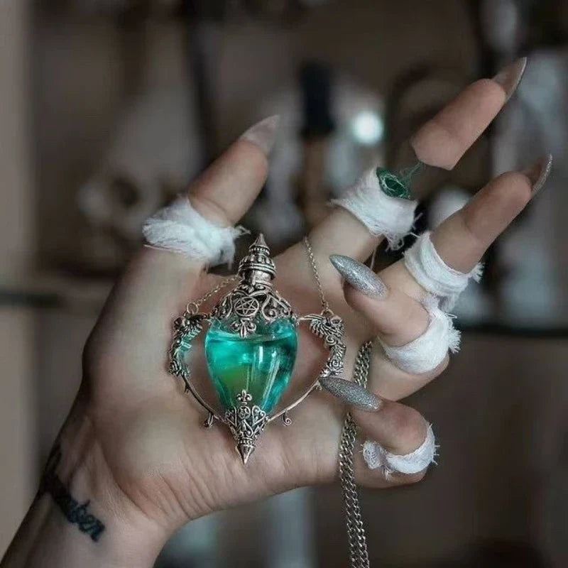 Arcane Apothecary Glass Potion Bottle Necklace