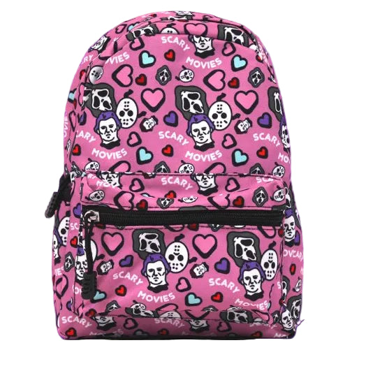 Pink Scary Movies Mini Backpack