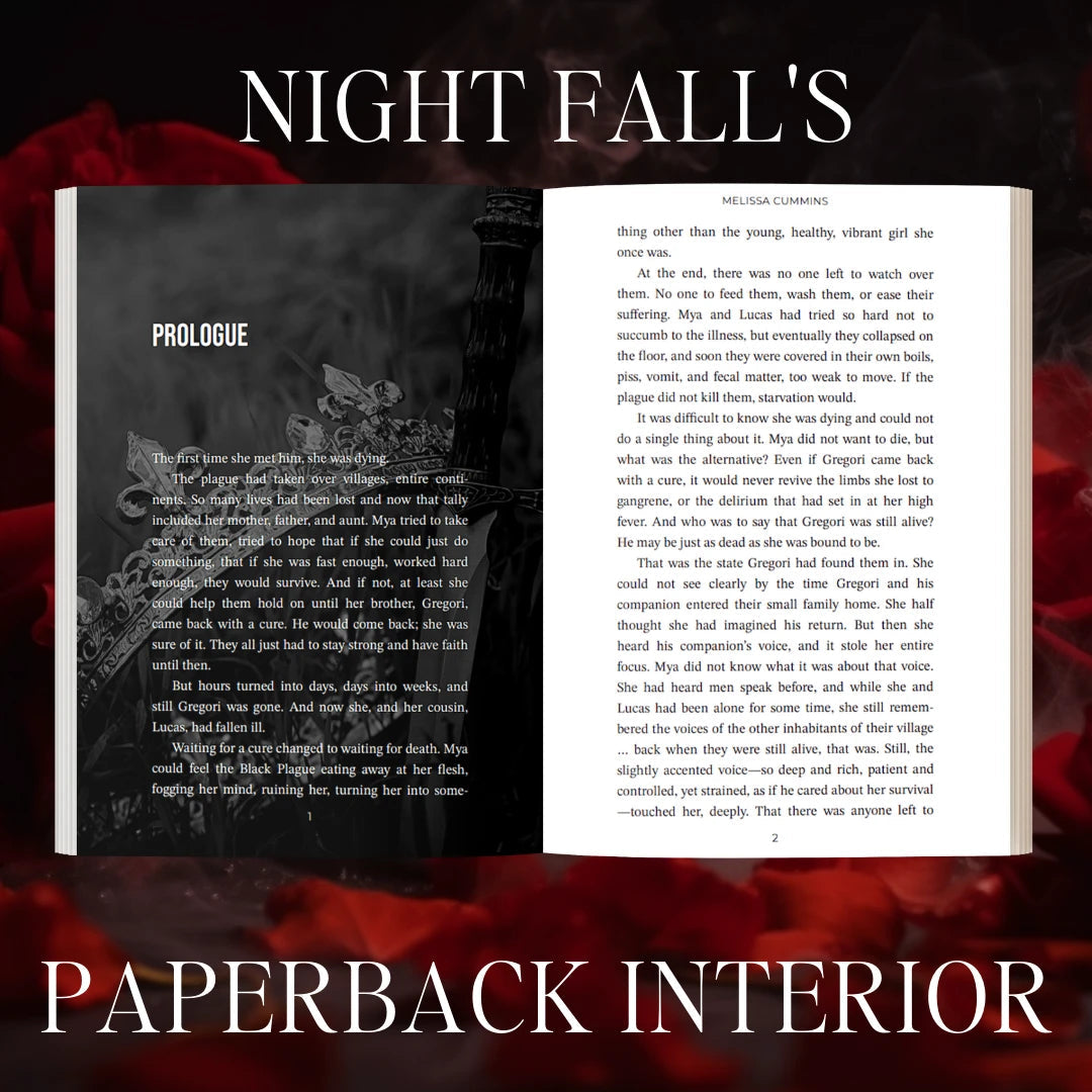Night Fall Paperback - Dark Vampire Romance