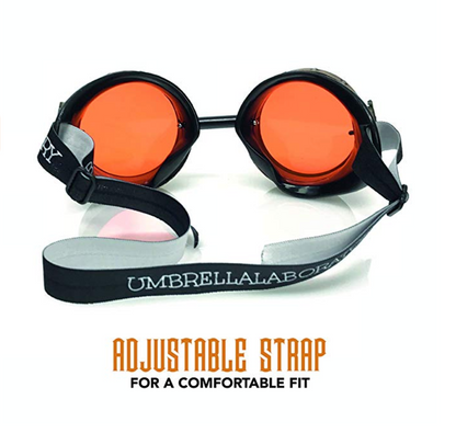 Mad Scientist - Aviator Steampunk Goggles - sky blue, pink, orange, lime green lenses