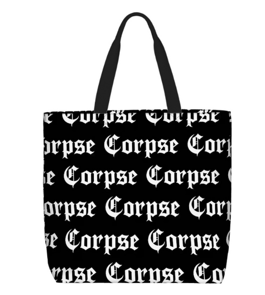Printed Beach Bag / XL Tote Bag - Corpse