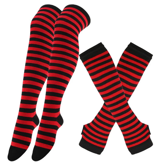 Midnight Veil Arm Warmers & Socks Set (Colors) - Shadow Threadz Crypt