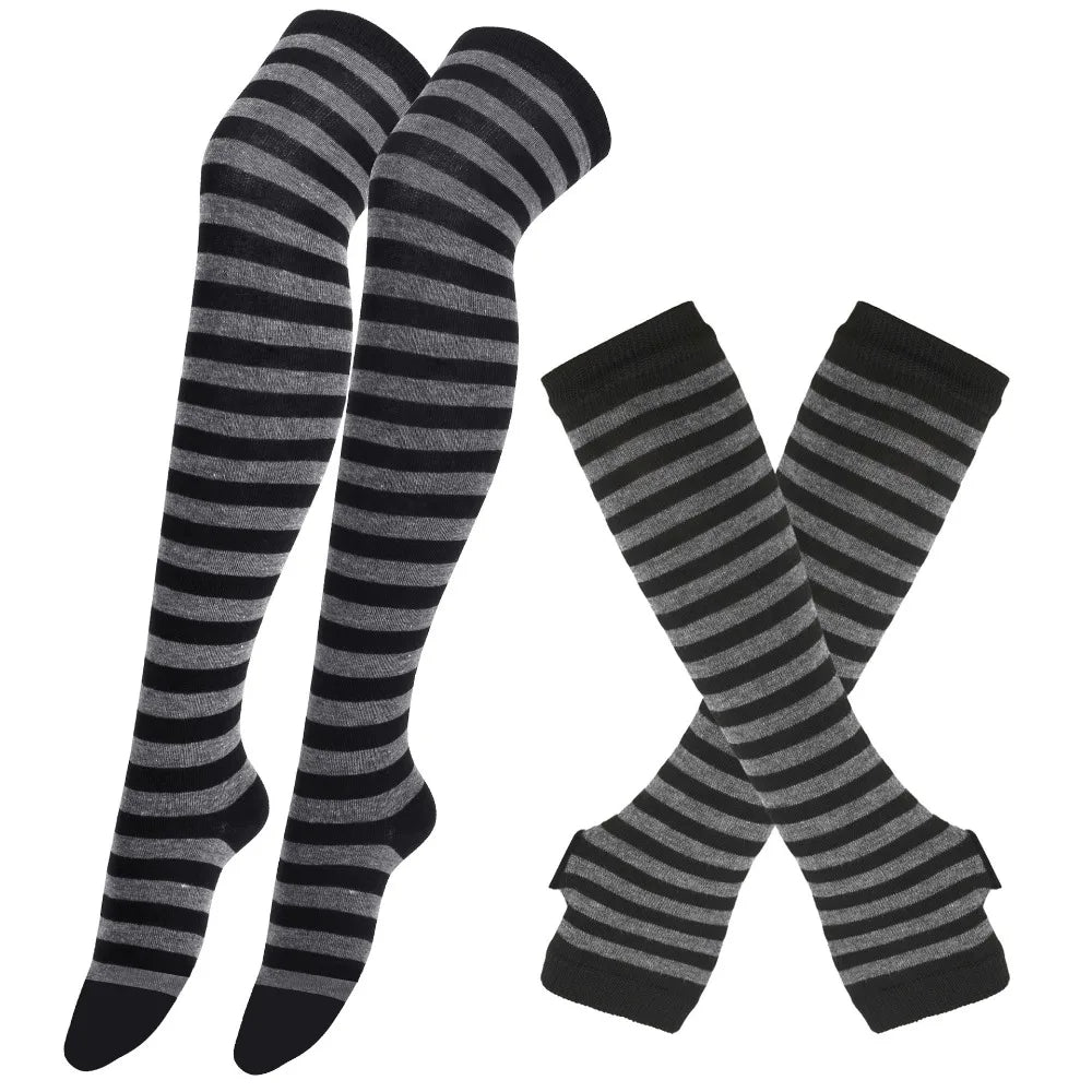 Midnight Veil Arm Warmers & Socks Set (Colors) - Shadow Threadz Crypt