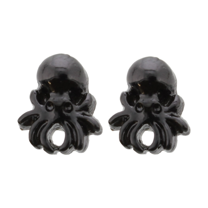 Sourpuss Earrings | Black Octopus
