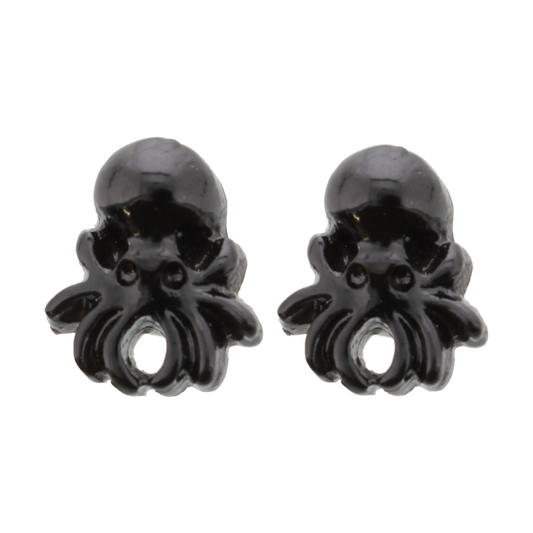 Sourpuss Earrings | Black Octopus