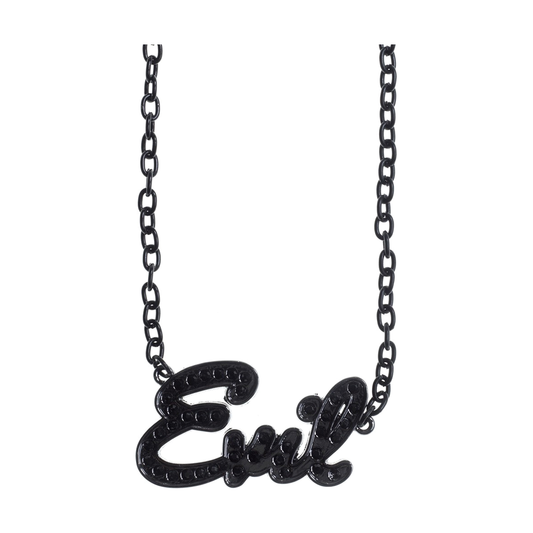 “Evil” Pendant Gothic Necklace - Shadow Threadz Crypt