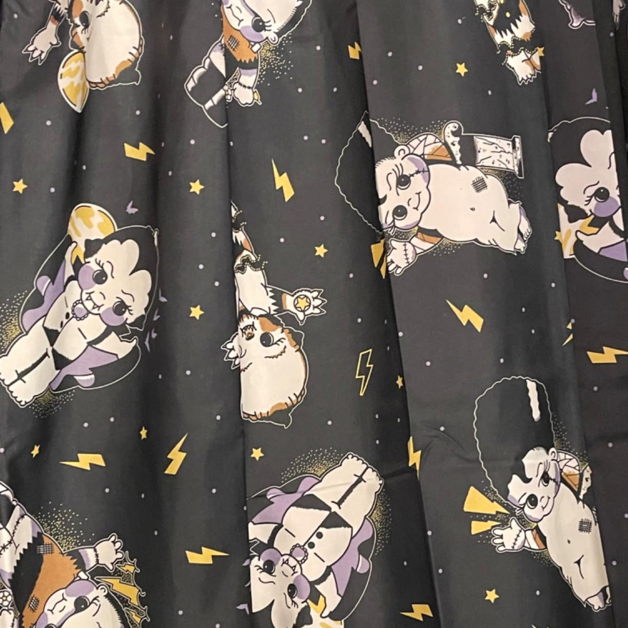 Sourpuss Kewpie Monsters Shower Curtain