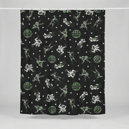 Sourpuss Monster Mosh Shower Curtain | Bathroom Decor