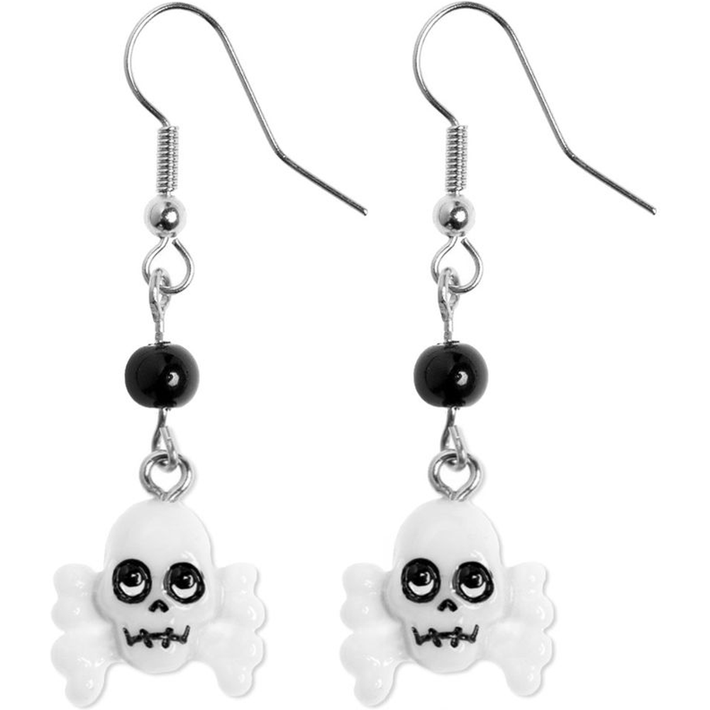 Sourpuss Skull & Crossbones Earrings