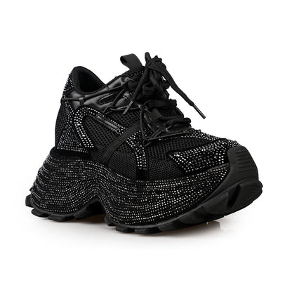 Void Glitter Rhinestone Platform Sneakers