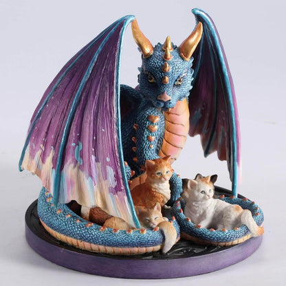 Foster Family Dragon & Cats Figurine