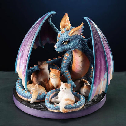 Foster Family Dragon & Cats Figurine
