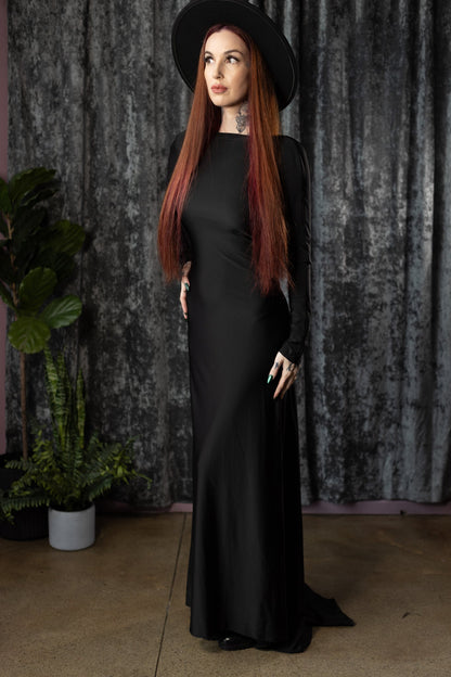 Helena Open-Back Maxi Dress