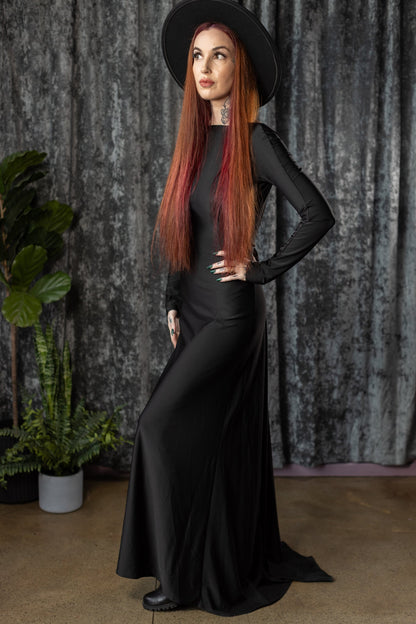 Helena Open-Back Maxi Dress