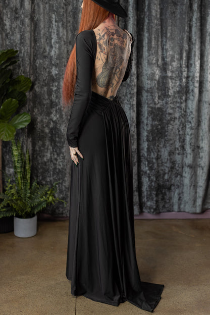 Helena Open-Back Maxi Dress