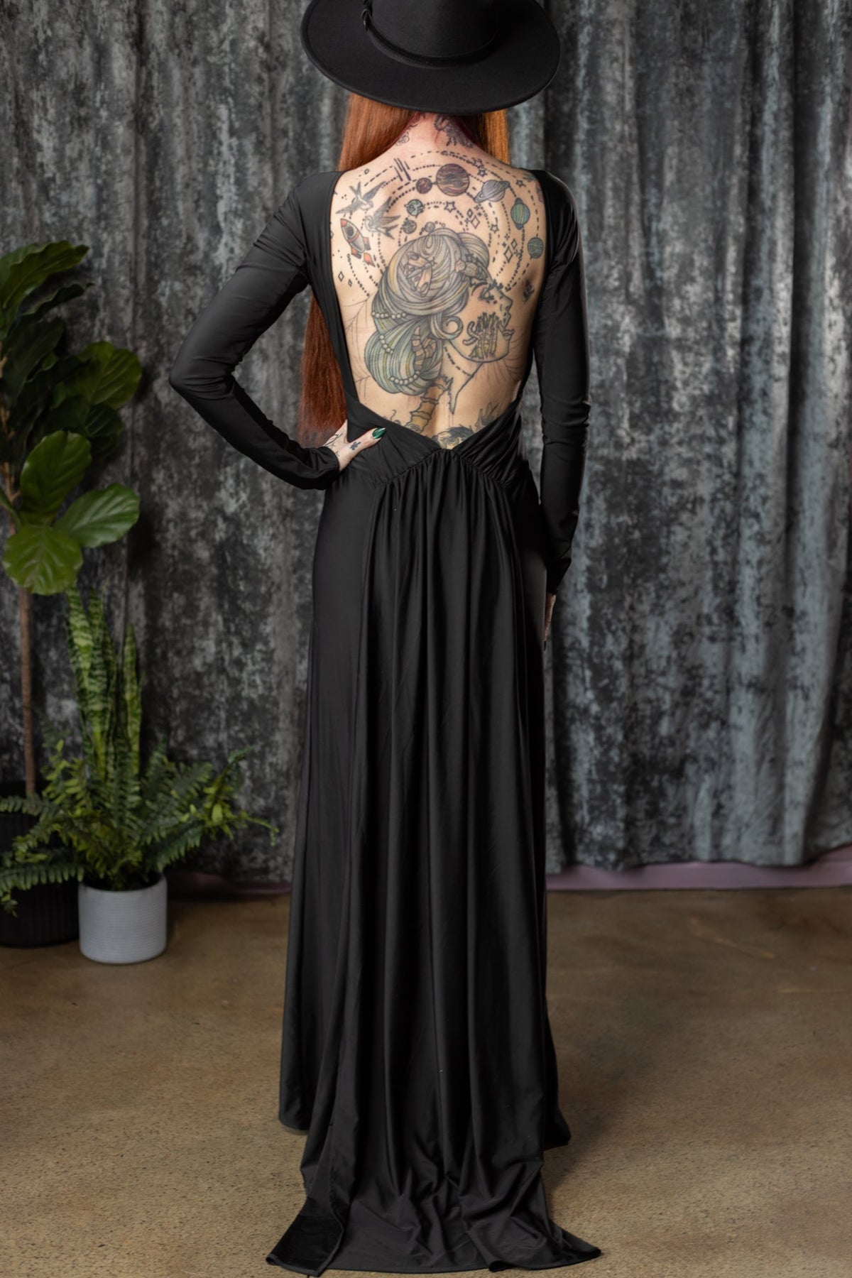 Helena Open-Back Maxi Dress