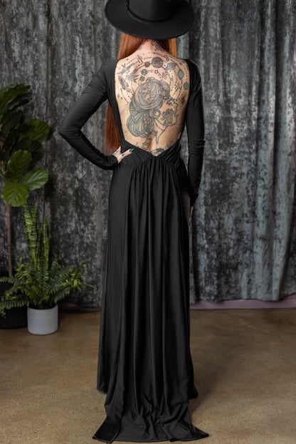 Helena Open-Back Maxi Dress