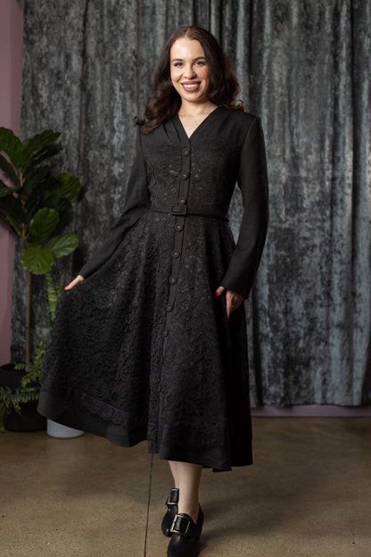 June Mourning Lace Dress