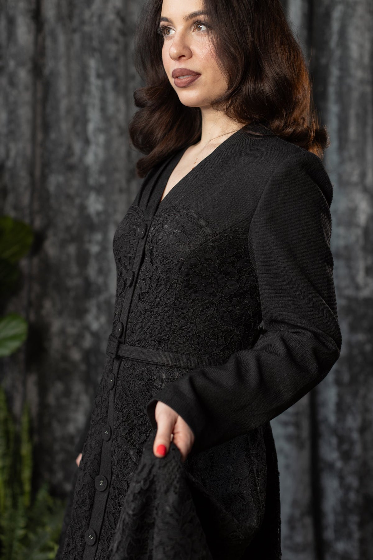 June Mourning Lace Dress