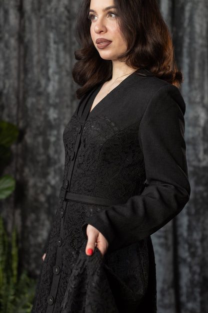 June Mourning Lace Dress