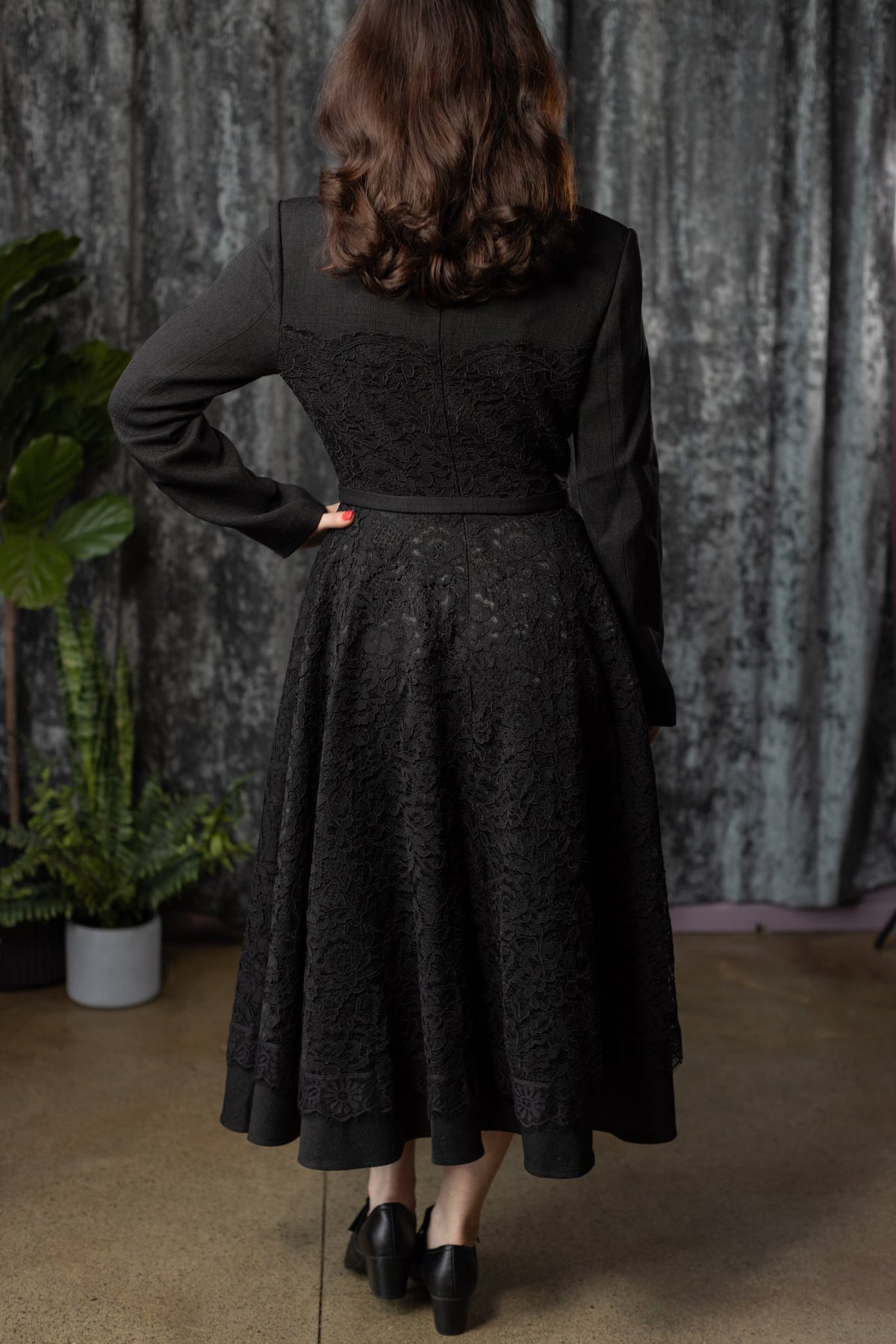 June Mourning Lace Dress