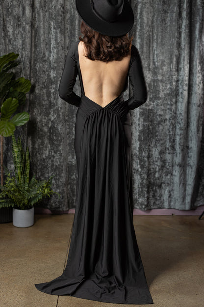Helena Open-Back Maxi Dress