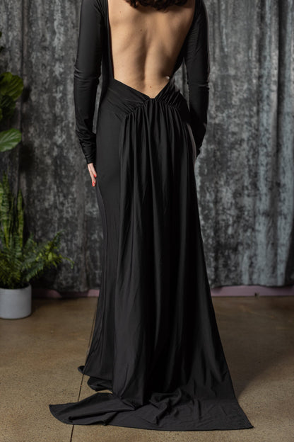 Helena Open-Back Maxi Dress