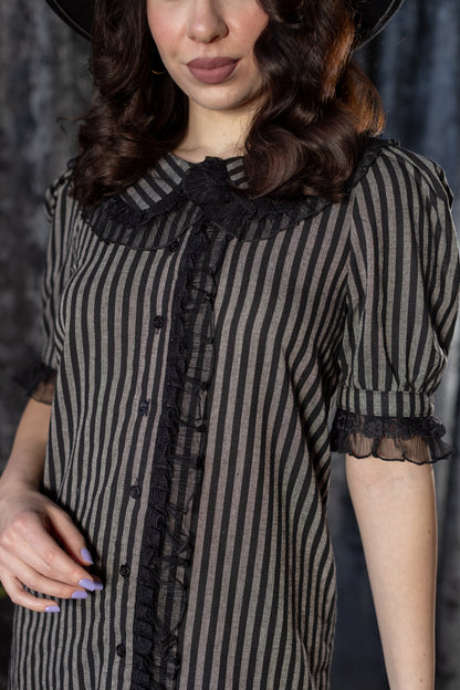 Circe Haunted - Stripe Mini Dress