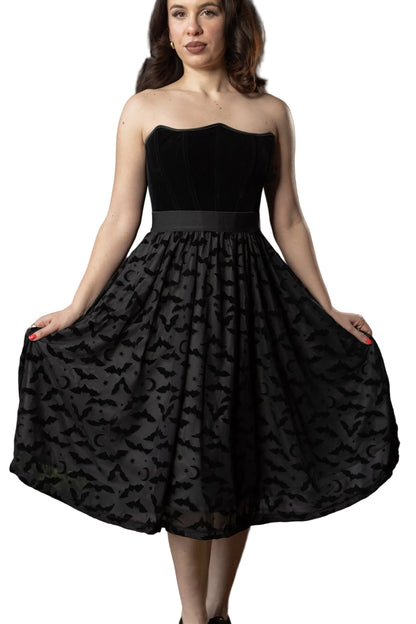 The DRAVEN Skirt  - Velvet Spider Bat Full SKIRT