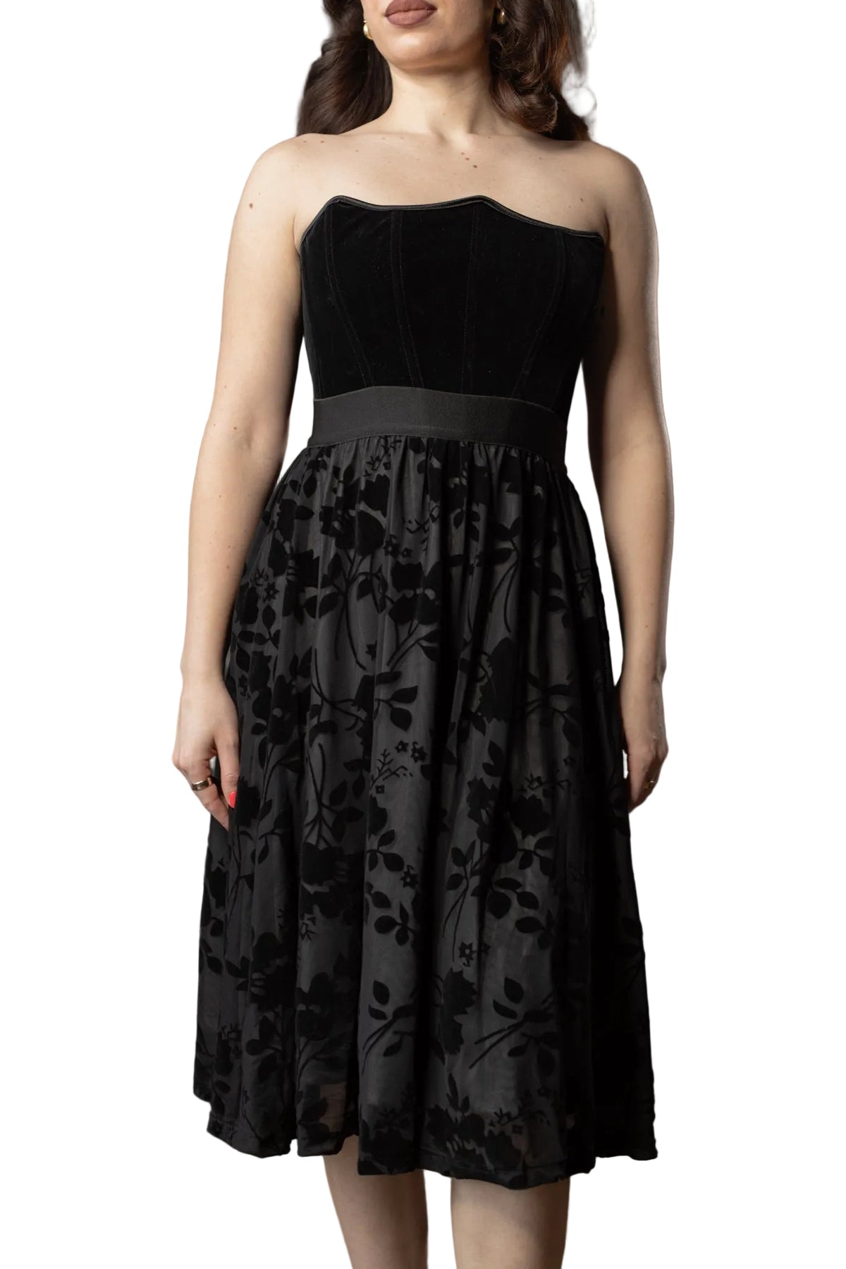 Midnight Mysteria Velvet Skirt