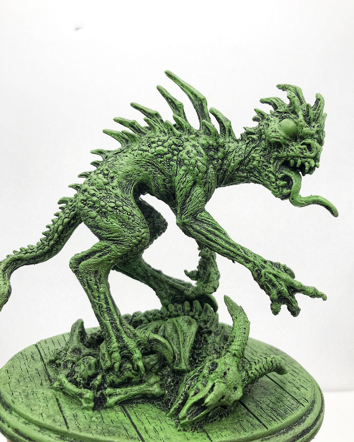 Chupacabra Statue, Hand Painted Resin Sculpture |Cryptozoology Creature