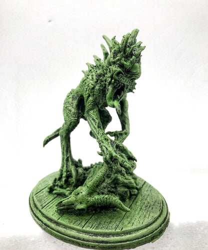 Chupacabra Statue, Hand Painted Resin Sculpture |Cryptozoology Creature