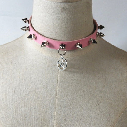 Deathshade Pentagram Collar - Shadow Threadz Crypt