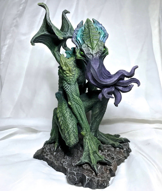 H.P. Lovecraft’s Cthulhu Rising Statue, Full Color Sculpture | Cthulhu Mythos Monster Figurine | Lovecraftian Horror Decor and Gamer Gift