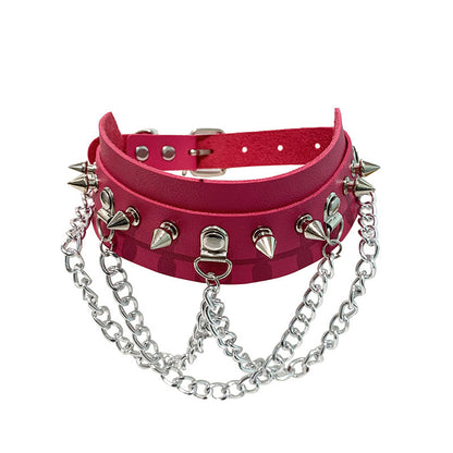 Soulchain Leather Collar - Shadow Threadz Crypt